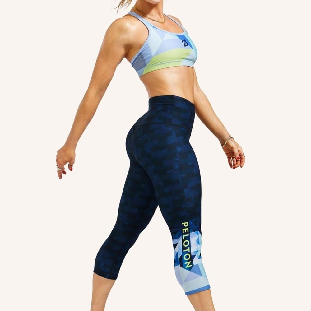 Peloton Blue and Multicolor Workout Set